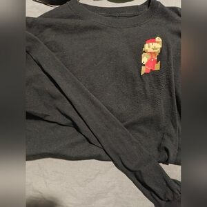 Nintendo Black Pixel Art Crewneck Sweater
